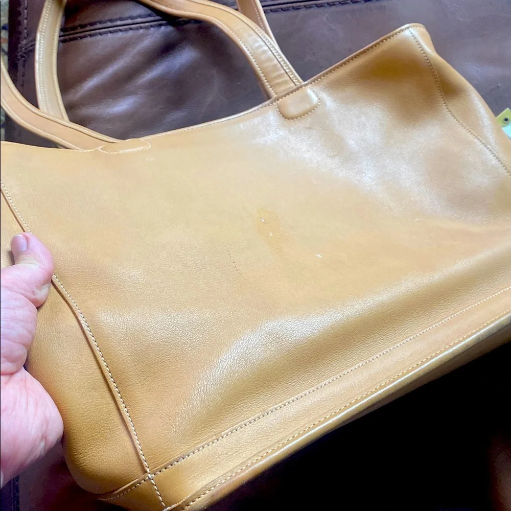 Coach Tan Leather Tote Bag - Picture 14 of 14